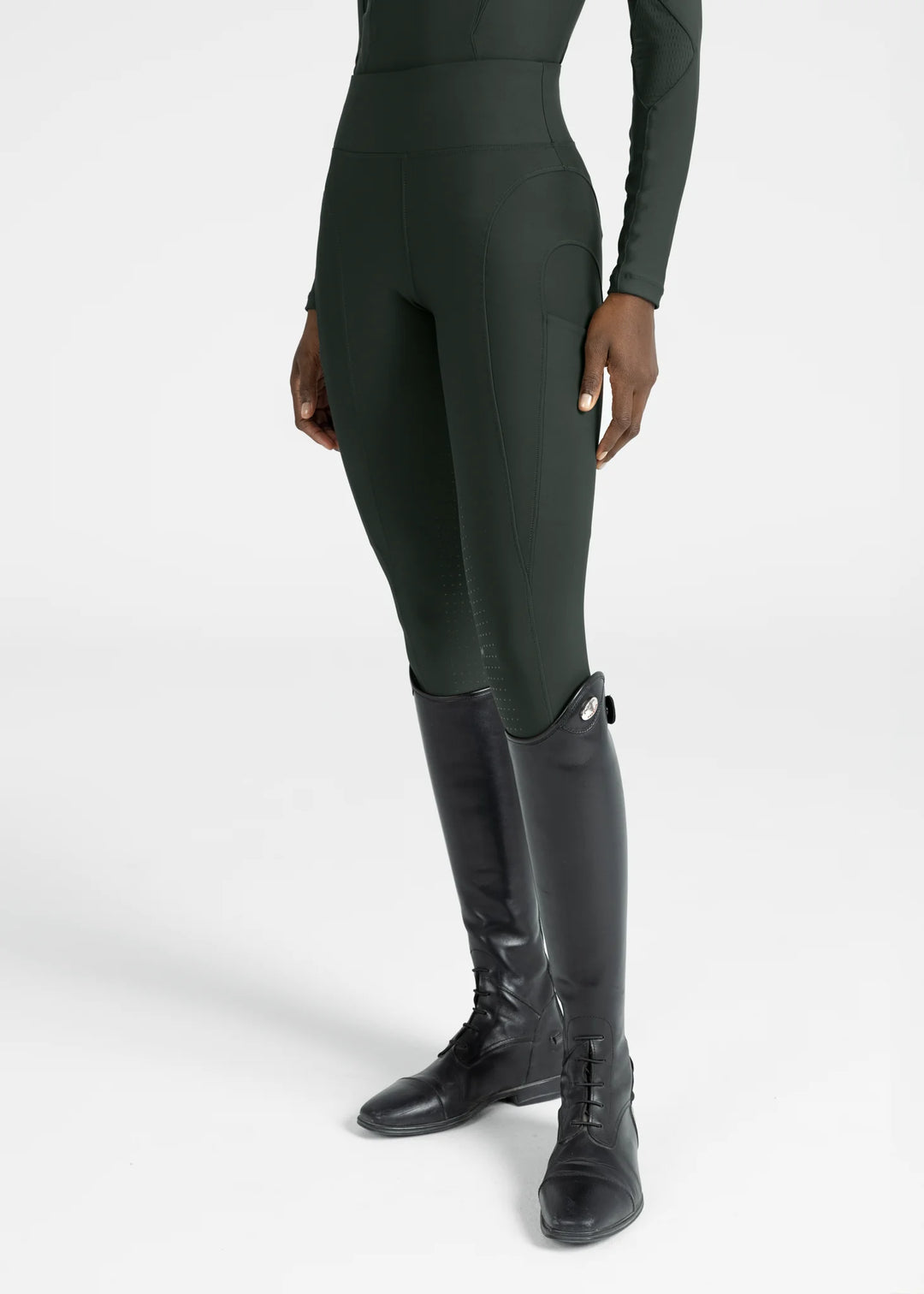Maximilian Equestrian - Outline Helskodda Ridleggings HUNTER GREEN