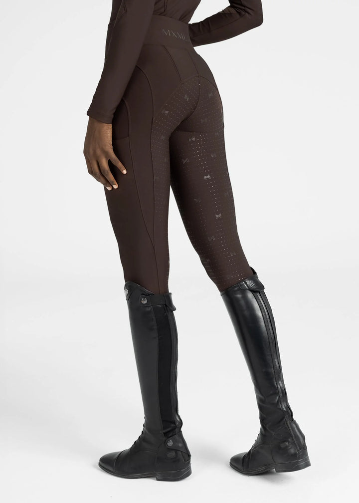 Maximilian Equestrian - Outline Helskodda Ridleggings CHOCOLATE