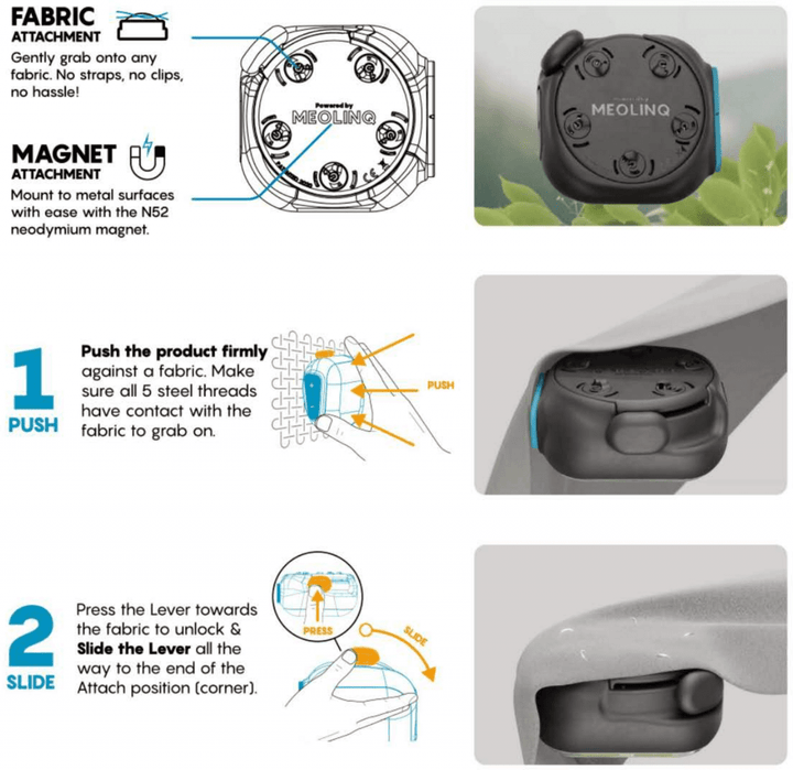 MEOLINQ Light01 – stark och pålitlig lampa med patenterat fästsystem